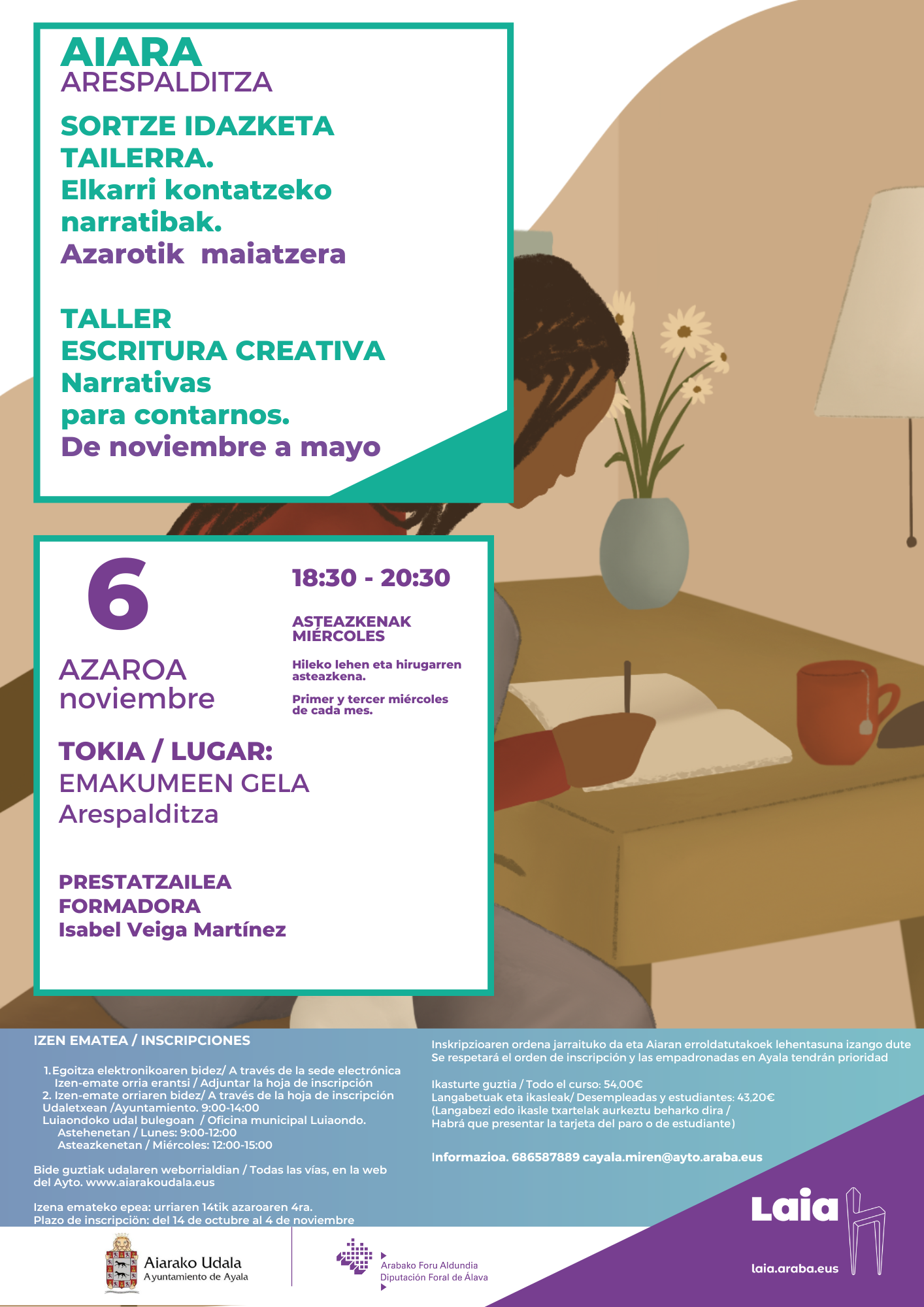 Taller escritura creativa - 6 Noviembre