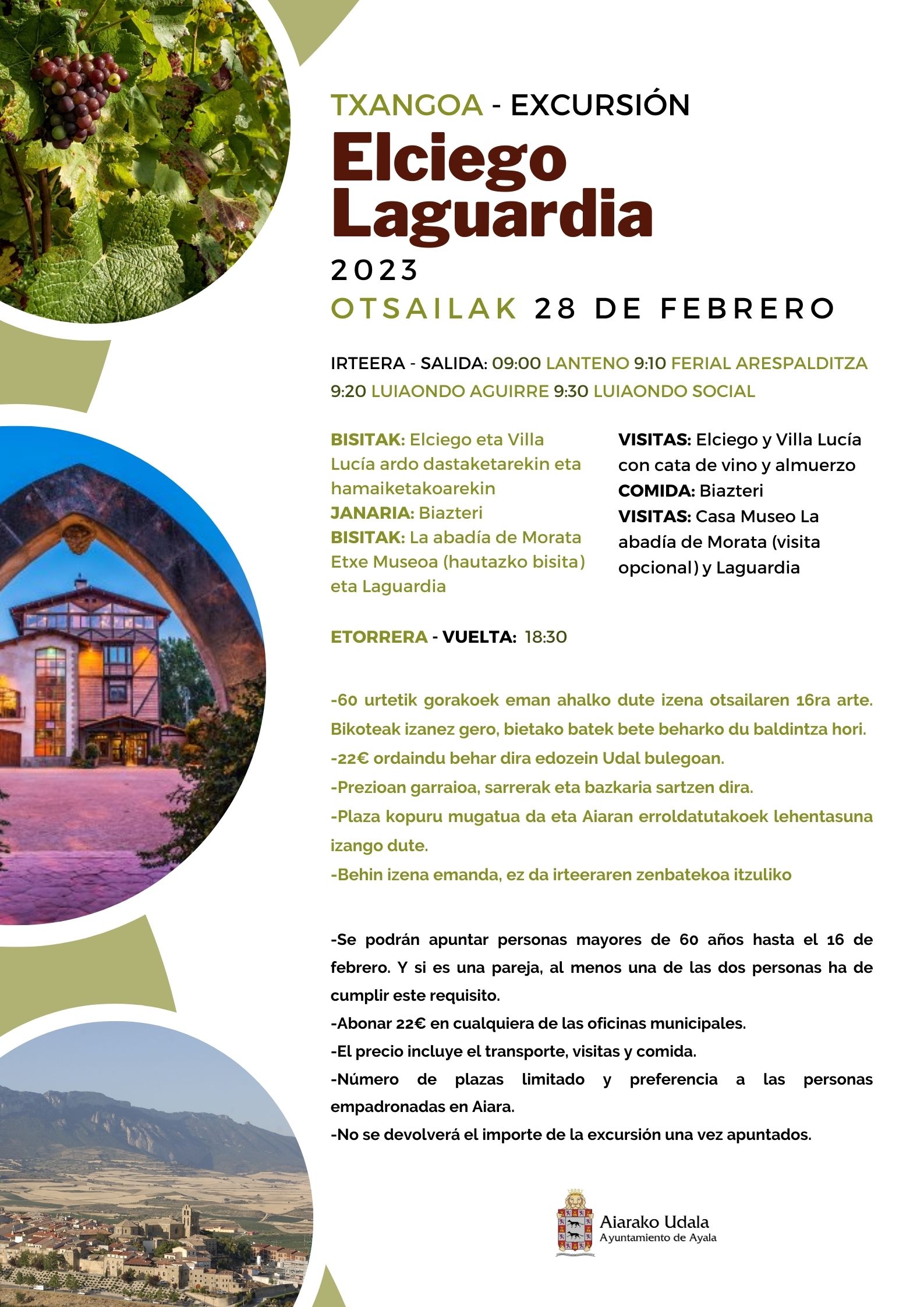 Excursión Elciego-Laguardia
